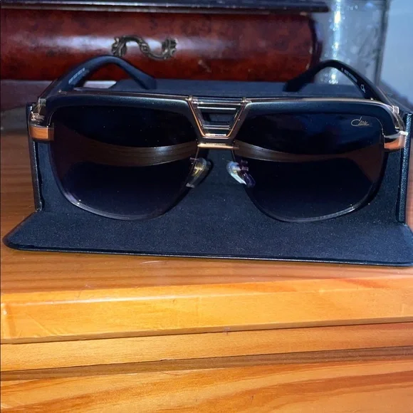 Cazal Black and Gold Men's Bag
